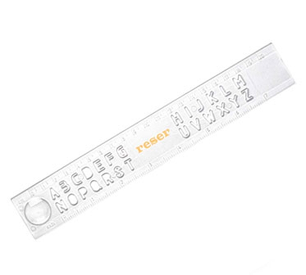 Picture of Ruler with Letter Template 